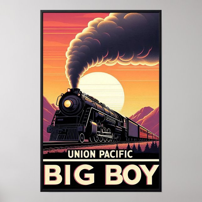 Gewerkschaft Pacific Big Boy Vintag Train Poster (Vorne)