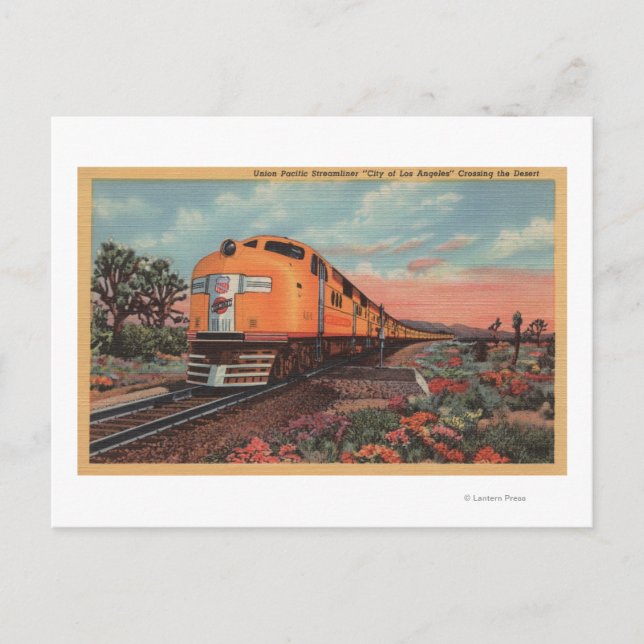 Gewerkschaft Pacific Train, City of L.A. Postkarte (Vorderseite)