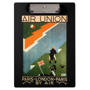 Gewerkschaft ~ Paris-London-Paris durch Air Klemmbrett