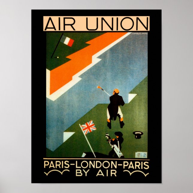 Gewerkschaft ~ Paris-London-Paris durch Air Poster (Vorne)