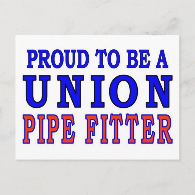 GEWERKSCHAFT PIPE FITTER POSTKARTE (Vorderseite)
