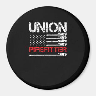 Gewerkschaft Pipefitter Gewerkschaft Strong USA Am Magnet