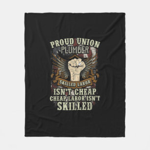 Gewerkschaft Plumber Shirt Proud qualifizierte Arb Fleecedecke
