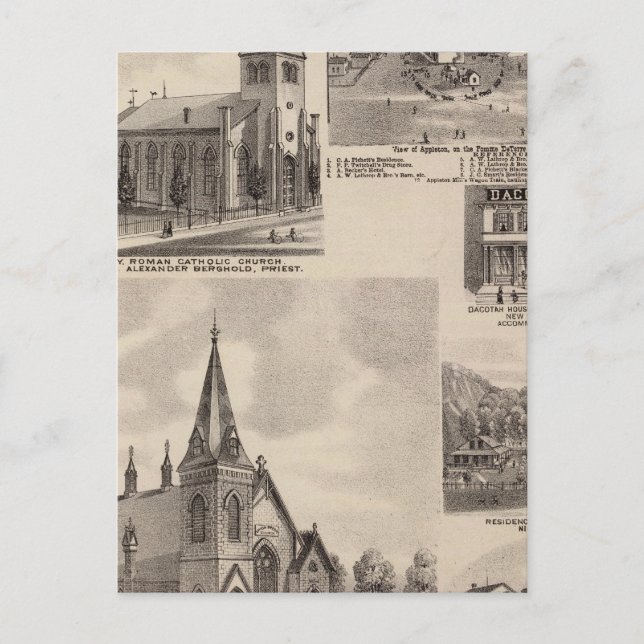 Gewerkschaft Presbyterian, Minnesota Postkarte (Vorderseite)