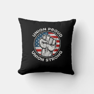 Gewerkschaft Proud Gewerkschaft Strong American Fl Kissen