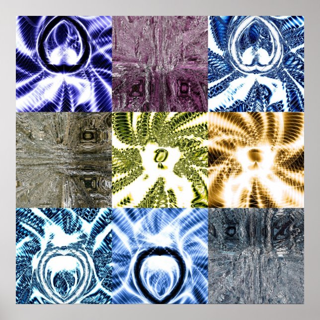 Gewerkschaft Quadrate 1 Poster (Vorne)