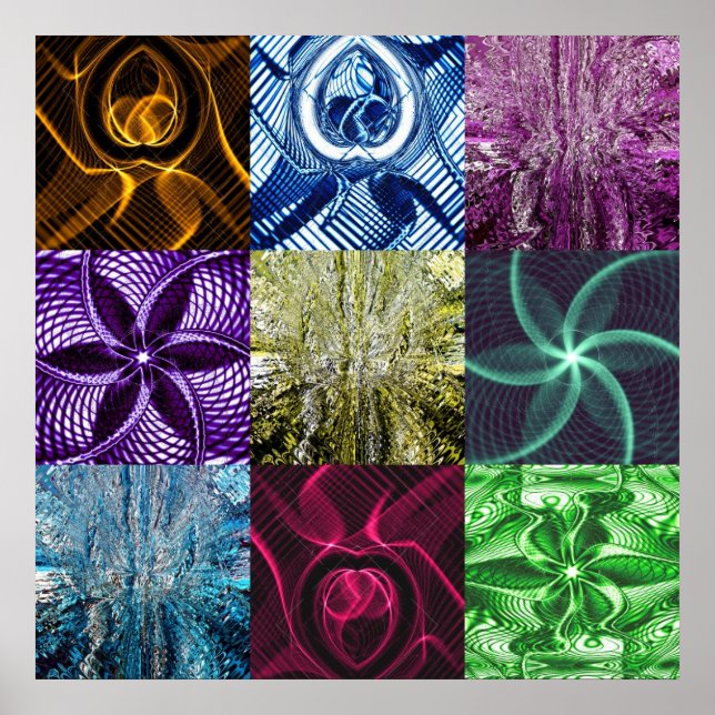 Gewerkschaft Quadrate 3 Poster (Vorne)