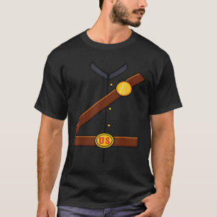 Gewerkschaft Soldier Kostüm Halloween Ziviler Krie T-Shirt