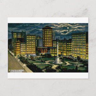 Gewerkschaft Square by Night, San Francisco, Cal.  Postkarte