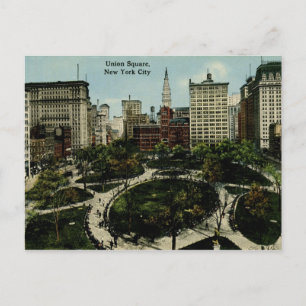 Gewerkschaft Square, New York City Vintag Postkarte