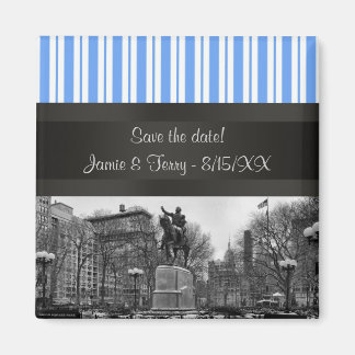 Gewerkschaft Square NYC im Winter BW 01 Save the D Magnet