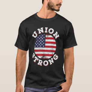 Gewerkschaft Stark Arbeitstag für Frauen US-Flagge T-Shirt