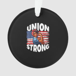 Gewerkschaft Stark Happy Labour Day Amerikanische Ornament