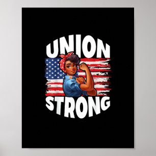 Gewerkschaft Stark Happy Labour Day Amerikanische  Poster
