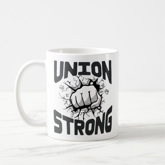Gewerkschaft stark - Mitarbeiter von Gewerkschafte Kaffeetasse (Links)
