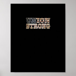 Gewerkschaft stark und solidarisch poster