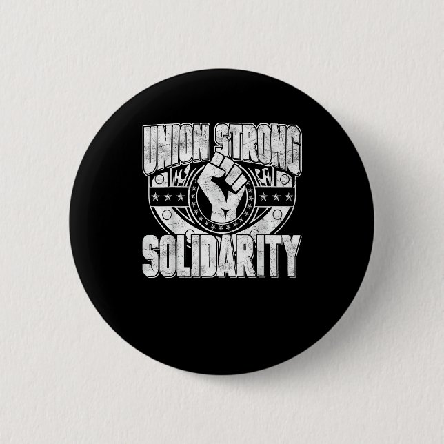 Gewerkschaft Starke Solidarität Button (Vorderseite)