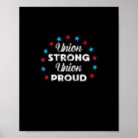 Gewerkschaft Strong Gewerkschaft Proud Patriotisch