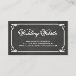 Gewerkschaft   Website-Karte für Hochzeiten Begleitkarte
