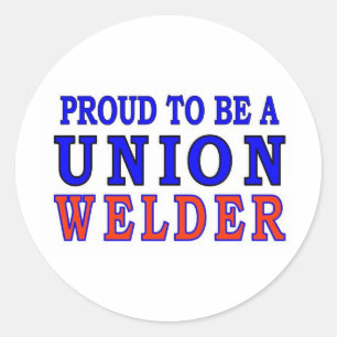 GEWERKSCHAFT WELDER RUNDER AUFKLEBER