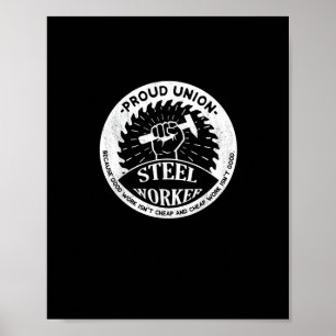Gewerkschaft Worker Design - Strong Steel Worker A Poster