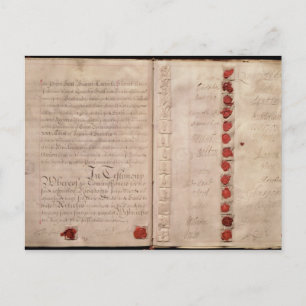 Gewerkschaft zwischen England und Schottland Postkarte