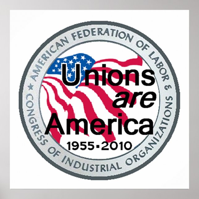 Gewerkschaften am Arbeitstag POSTER Print (Vorne)