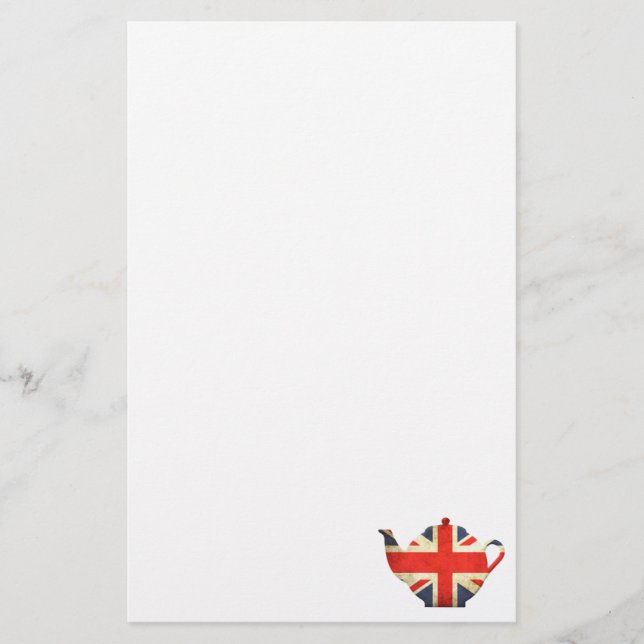 Gewerkschafts-Jack-Briten-Teekanne Briefpapier (Vorderseite)