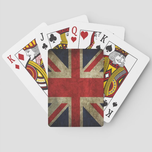 Gewerkschafts-Jack-BRITISCHE britische Flagge Spielkarten (Rückseite)