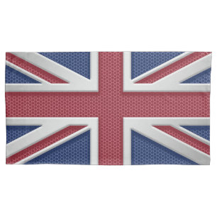 Gewerkschafts-Jack-britische Flagge gebürsteter Kissenbezug