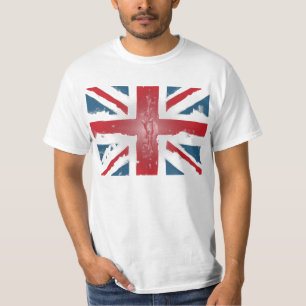 Gewerkschafts-Jack-britische Flaggen-abstrakte T-Shirt