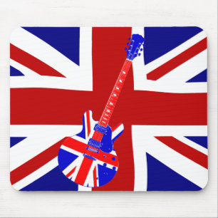 Gewerkschafts-Jack-britische Gitarren-Kunst 2 Mousepad