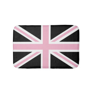 Gewerkschafts-Jack-BRITISCHES Flaggen-Rosa und Badematte