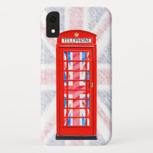 Gewerkschafts-Jack-Flagge und rotes Telefon packen Case-Mate iPhone Hülle