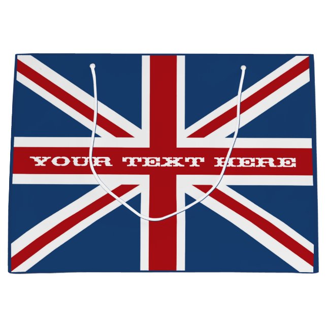 Gewerkschafts-Jack-Flaggen-Feier Große Geschenktüte (Vorderseite)