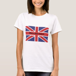 Gewerkschafts-Jack-Flaggen-"sie hat Talent-" T-Shirt