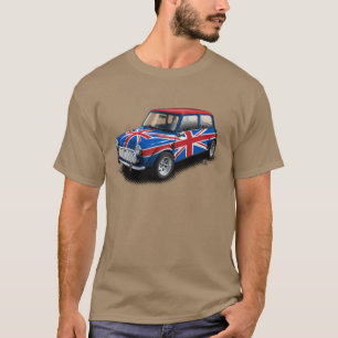 Gewerkschafts-Jack-klassisches Miniauto auf TAN-T T-Shirt