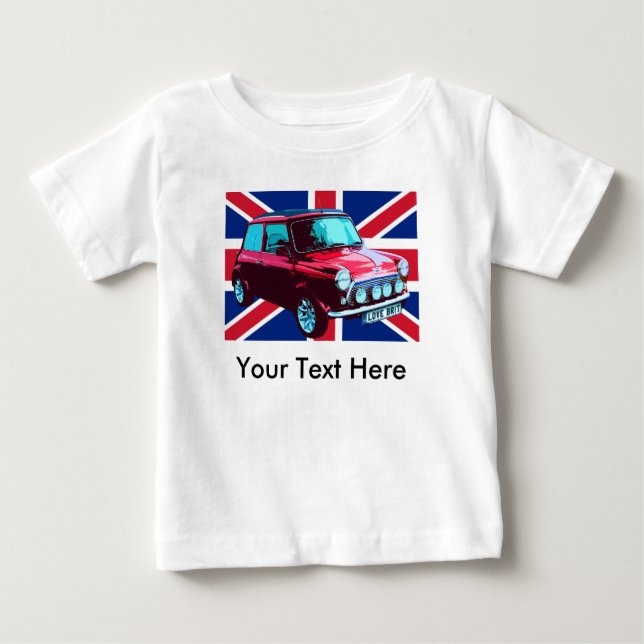 Gewerkschafts-Jack Mini Baby T-shirt (Vorderseite)