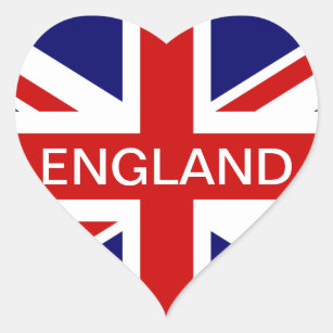 Gewerkschafts-Jackflagge Liebe I England-Aufkleber Herz-Aufkleber