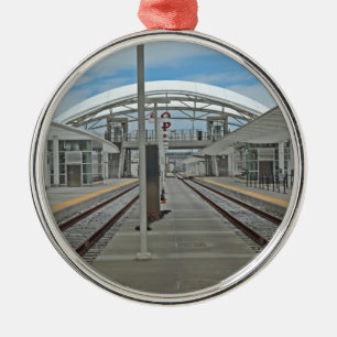 Gewerkschafts-Station Denver Silbernes Ornament
