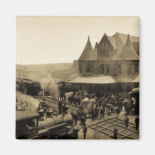 Gewerkschafts-Station, Durand, Michigan Magnet