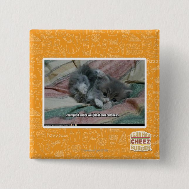 Gewicht eigener Niedlichkeit Button (Vorderseite)