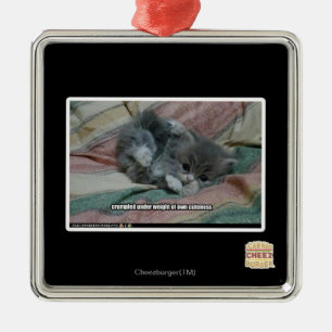 Gewicht eigener Niedlichkeit Silbernes Ornament