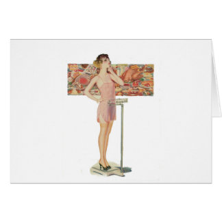 Gewicht in der Vintagen Illustration