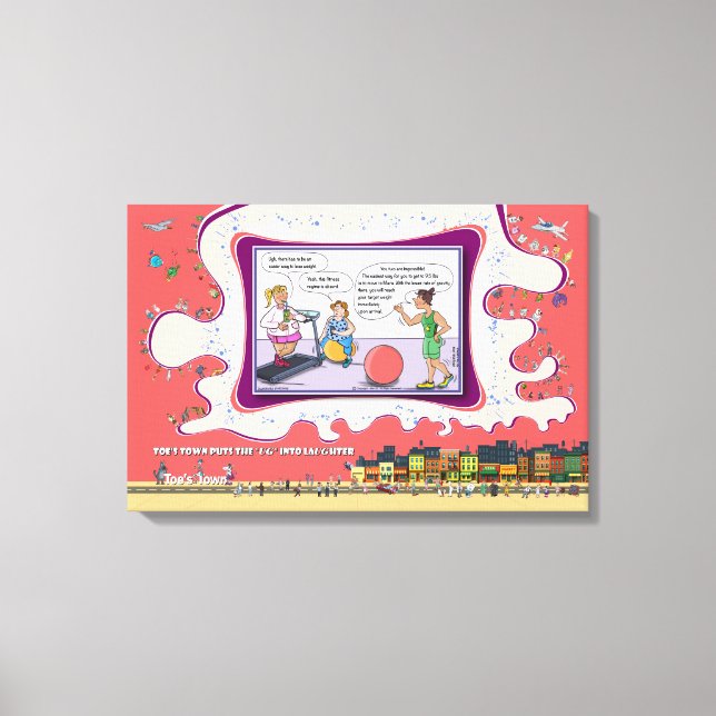 Gewicht und Sehen | Trockene Logik Humor 24x16 Leinwanddruck (Vorderseite)