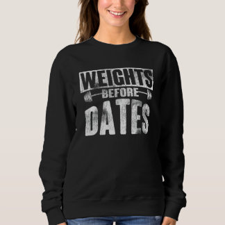Gewicht vor dem Datum Anheben der Cardio-Übung Gew Sweatshirt
