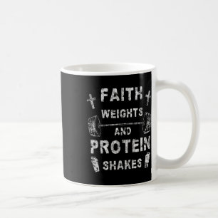 Gewichte des Glaubens und Proteinschwellen Christl Kaffeetasse