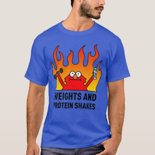 Gewichte und Protein-Shakes Mädchen T-Shirt