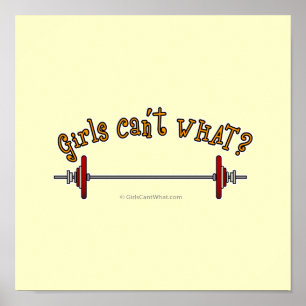 Gewichtheben - Barbell Poster