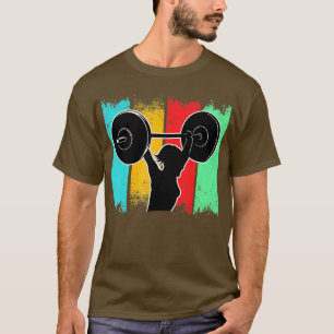 Gewichtheben Frauen Vintage Kraft Sport Gewicht T-Shirt